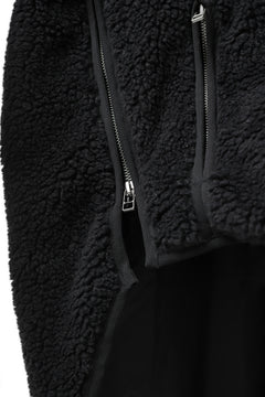 画像をギャラリービューアに読み込む, FACETASM HIGH-LOW ZIPPER FLEECE JACKET (BLACK)