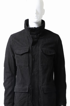 画像をギャラリービューアに読み込む, daub PADDED SAHARIANA JACKET / SOFT COTTON TWILL (BLACK)