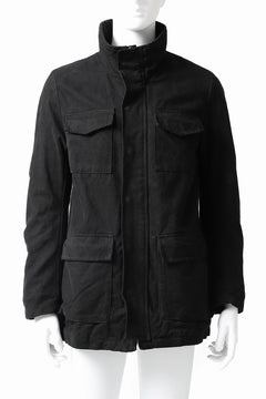 画像をギャラリービューアに読み込む, daub PADDED SAHARIANA JACKET / SOFT COTTON TWILL (BLACK)