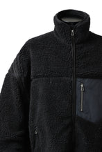 画像をギャラリービューアに読み込む, FACETASM HIGH-LOW ZIPPER FLEECE JACKET (BLACK)