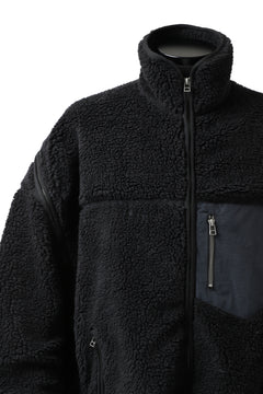 画像をギャラリービューアに読み込む, FACETASM HIGH-LOW ZIPPER FLEECE JACKET (BLACK)