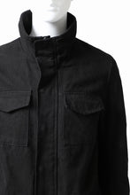 Load image into Gallery viewer, daub PADDED SAHARIANA JACKET / SOFT COTTON TWILL (BLACK)