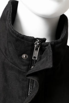 Load image into Gallery viewer, daub PADDED SAHARIANA JACKET / SOFT COTTON TWILL (BLACK)