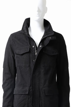 Load image into Gallery viewer, daub PADDED SAHARIANA JACKET / SOFT COTTON TWILL (BLACK)
