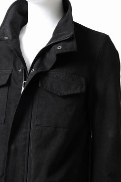 Load image into Gallery viewer, daub PADDED SAHARIANA JACKET / SOFT COTTON TWILL (BLACK)