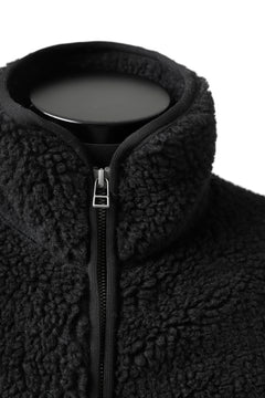 画像をギャラリービューアに読み込む, FACETASM HIGH-LOW ZIPPER FLEECE JACKET (BLACK)