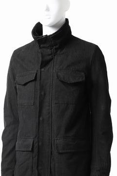 Load image into Gallery viewer, daub PADDED SAHARIANA JACKET / SOFT COTTON TWILL (BLACK)