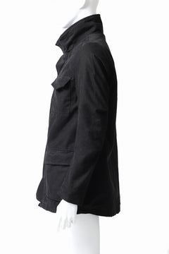 Load image into Gallery viewer, daub PADDED SAHARIANA JACKET / SOFT COTTON TWILL (BLACK)
