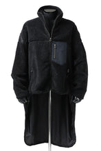 画像をギャラリービューアに読み込む, FACETASM HIGH-LOW ZIPPER FLEECE JACKET (BLACK)