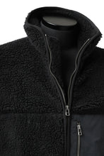 画像をギャラリービューアに読み込む, FACETASM HIGH-LOW ZIPPER FLEECE JACKET (BLACK)