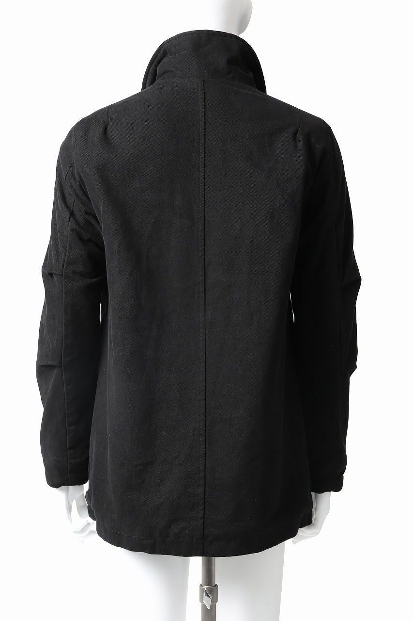 Load image into Gallery viewer, daub PADDED SAHARIANA JACKET / SOFT COTTON TWILL (BLACK)