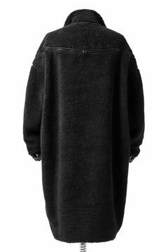 画像をギャラリービューアに読み込む, FACETASM HIGH-LOW ZIPPER FLEECE JACKET (BLACK)
