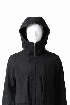 Load image into Gallery viewer, daub PADDED MT-HOOD JACKET / SOFT COTTON TWILL (BLACK)