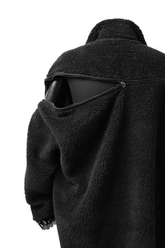 画像をギャラリービューアに読み込む, FACETASM HIGH-LOW ZIPPER FLEECE JACKET (BLACK)