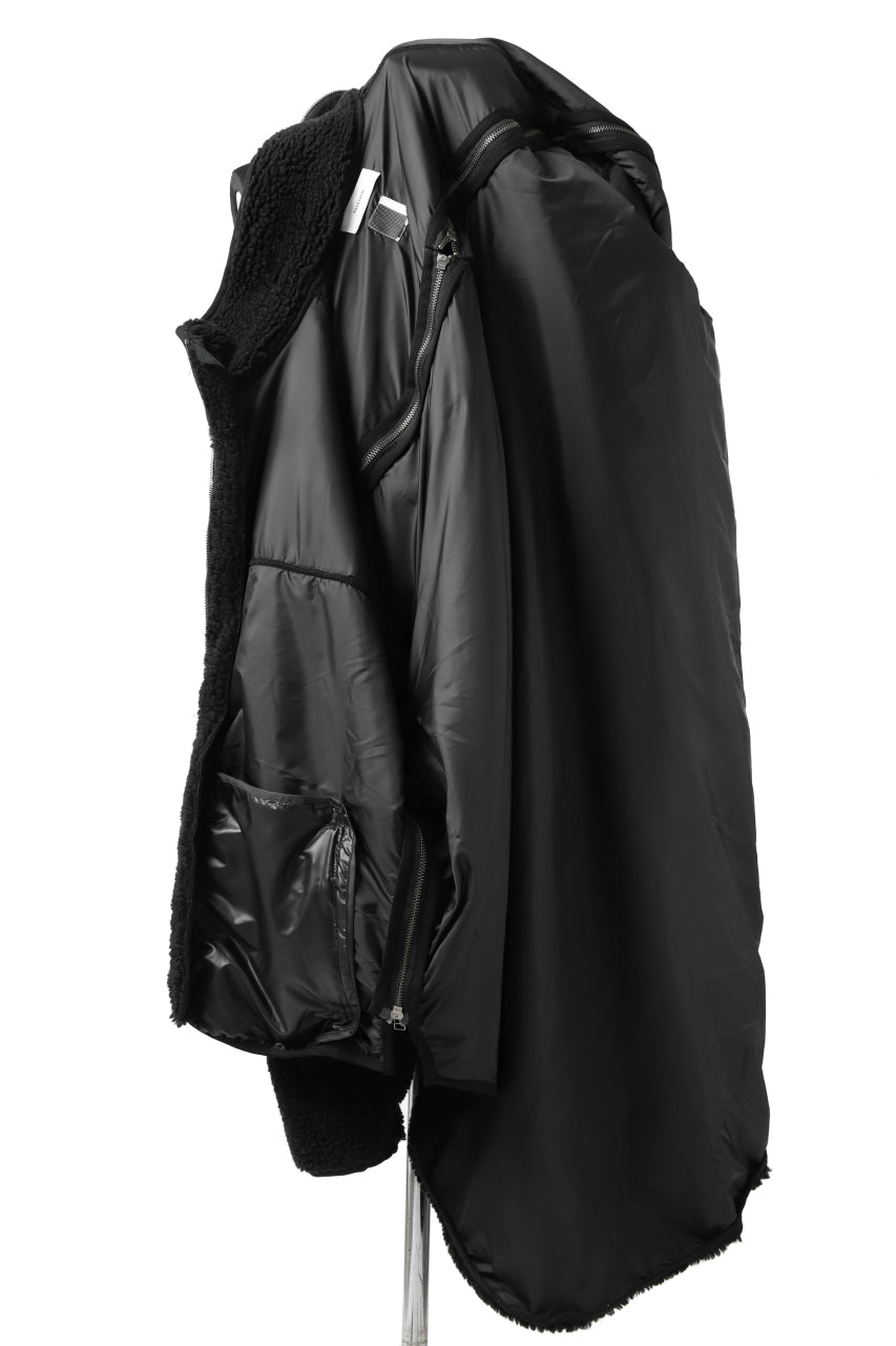 画像をギャラリービューアに読み込む, FACETASM HIGH-LOW ZIPPER FLEECE JACKET (BLACK)