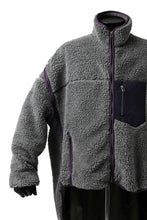 画像をギャラリービューアに読み込む, FACETASM HIGH-LOW ZIPPER FLEECE JACKET (GREY)