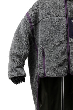 画像をギャラリービューアに読み込む, FACETASM HIGH-LOW ZIPPER FLEECE JACKET (GREY)