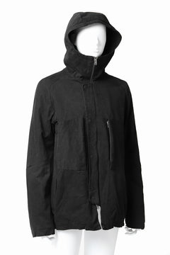 Load image into Gallery viewer, daub PADDED MT-HOOD JACKET / SOFT COTTON TWILL (BLACK)