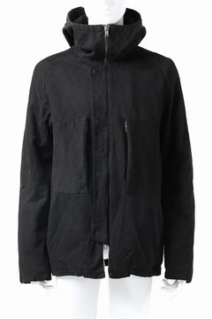 Load image into Gallery viewer, daub PADDED MT-HOOD JACKET / SOFT COTTON TWILL (BLACK)