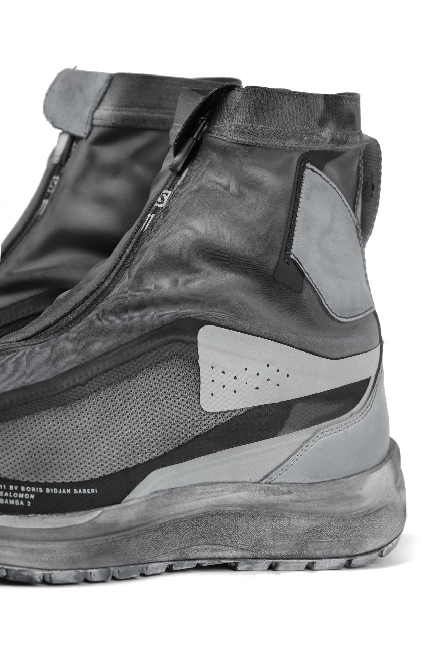 画像をギャラリービューアに読み込む, 11 BY BORIS BIDJAN SABERI x SALOMON "BAMBA 2 HIGH" (OBJECT DYED LIGHT GREY)