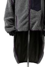 画像をギャラリービューアに読み込む, FACETASM HIGH-LOW ZIPPER FLEECE JACKET (GREY)