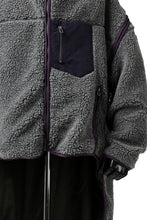 画像をギャラリービューアに読み込む, FACETASM HIGH-LOW ZIPPER FLEECE JACKET (GREY)