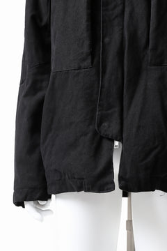 Load image into Gallery viewer, daub PADDED MT-HOOD JACKET / SOFT COTTON TWILL (BLACK)