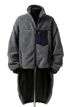画像をギャラリービューアに読み込む, FACETASM HIGH-LOW ZIPPER FLEECE JACKET (GREY)
