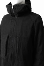 Load image into Gallery viewer, daub PADDED MT-HOOD JACKET / SOFT COTTON TWILL (BLACK)