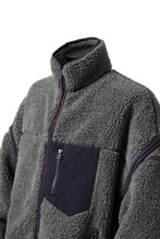 画像をギャラリービューアに読み込む, FACETASM HIGH-LOW ZIPPER FLEECE JACKET (GREY)