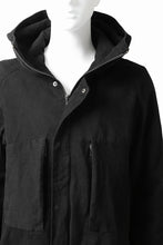 Load image into Gallery viewer, daub PADDED MT-HOOD JACKET / SOFT COTTON TWILL (BLACK)