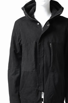 Load image into Gallery viewer, daub PADDED MT-HOOD JACKET / SOFT COTTON TWILL (BLACK)
