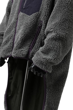 画像をギャラリービューアに読み込む, FACETASM HIGH-LOW ZIPPER FLEECE JACKET (GREY)