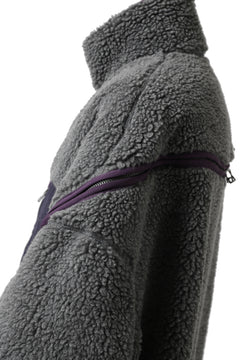 画像をギャラリービューアに読み込む, FACETASM HIGH-LOW ZIPPER FLEECE JACKET (GREY)