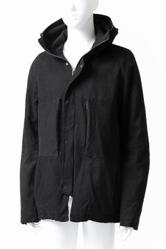 Load image into Gallery viewer, daub PADDED MT-HOOD JACKET / SOFT COTTON TWILL (BLACK)