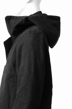 Load image into Gallery viewer, daub PADDED MT-HOOD JACKET / SOFT COTTON TWILL (BLACK)