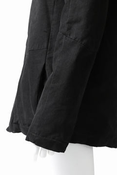 Load image into Gallery viewer, daub PADDED MT-HOOD JACKET / SOFT COTTON TWILL (BLACK)