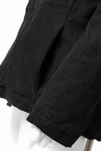 Load image into Gallery viewer, daub PADDED MT-HOOD JACKET / SOFT COTTON TWILL (BLACK)