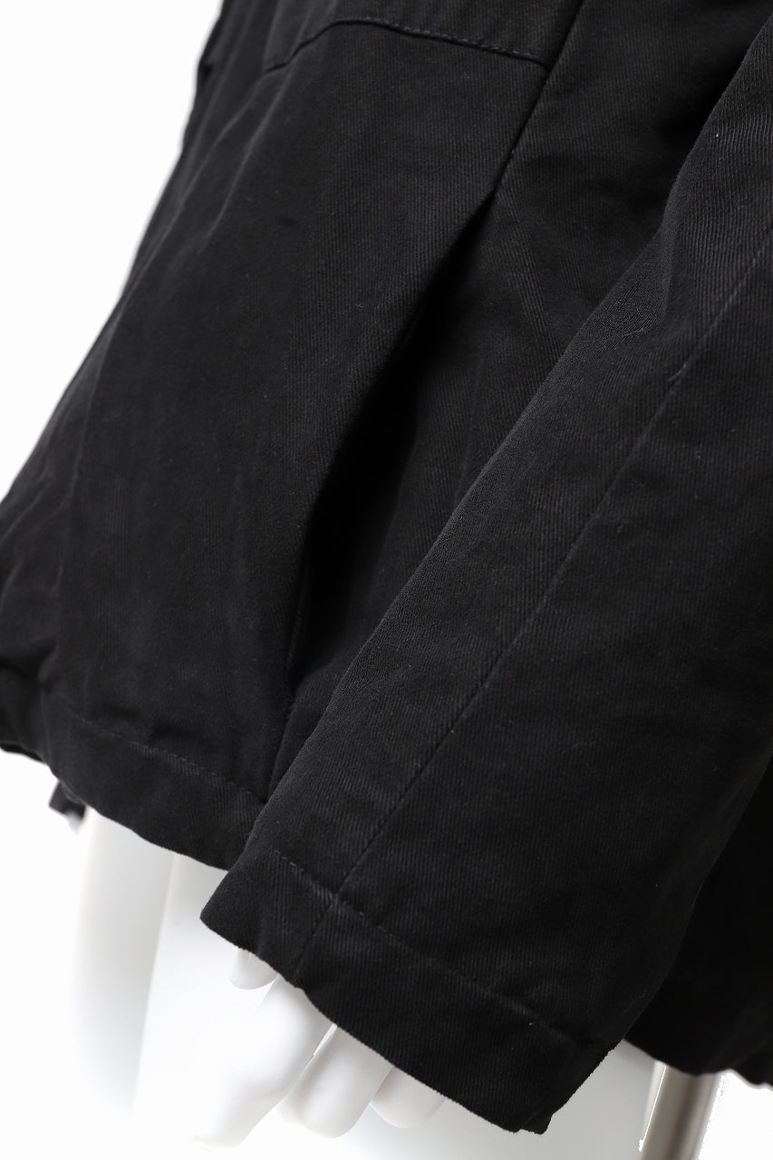 Load image into Gallery viewer, daub PADDED MT-HOOD JACKET / SOFT COTTON TWILL (BLACK)