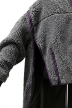 画像をギャラリービューアに読み込む, FACETASM HIGH-LOW ZIPPER FLEECE JACKET (GREY)