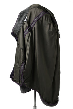 画像をギャラリービューアに読み込む, FACETASM HIGH-LOW ZIPPER FLEECE JACKET (GREY)