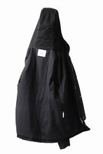Load image into Gallery viewer, daub PADDED MT-HOOD JACKET / SOFT COTTON TWILL (BLACK)