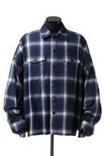 画像をギャラリービューアに読み込む, FACETASM CHECK ZIPPER SHIRT (BLUE)