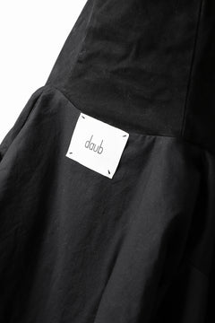 Load image into Gallery viewer, daub PADDED MT-HOOD JACKET / SOFT COTTON TWILL (BLACK)