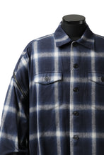 画像をギャラリービューアに読み込む, FACETASM CHECK ZIPPER SHIRT (BLUE)