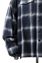 画像をギャラリービューアに読み込む, FACETASM CHECK ZIPPER SHIRT (BLUE)