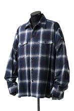 画像をギャラリービューアに読み込む, FACETASM CHECK ZIPPER SHIRT (BLUE)