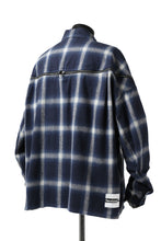 画像をギャラリービューアに読み込む, FACETASM CHECK ZIPPER SHIRT (BLUE)