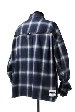 画像をギャラリービューアに読み込む, FACETASM CHECK ZIPPER SHIRT (BLUE)