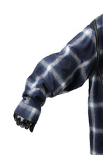画像をギャラリービューアに読み込む, FACETASM CHECK ZIPPER SHIRT (BLUE)